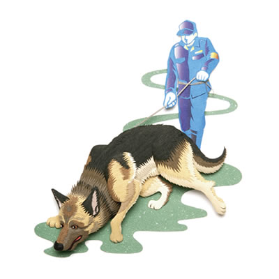 3月／警察犬：ジャーマン・シェパード・ドッグ